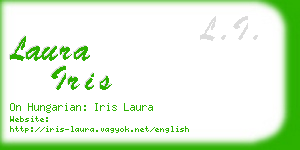 laura iris business card